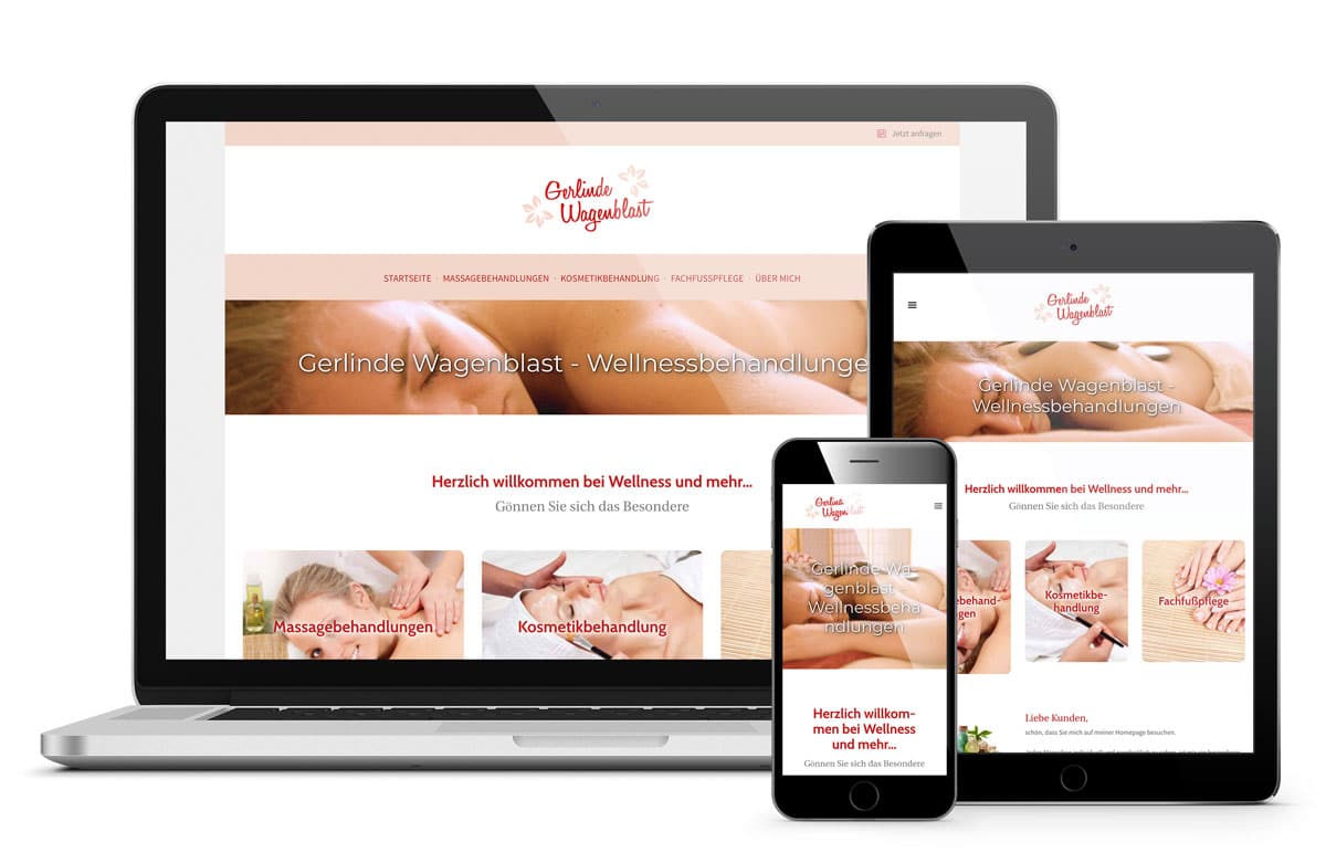 Gerlinde Wagenblast - Wellness, Webdesign