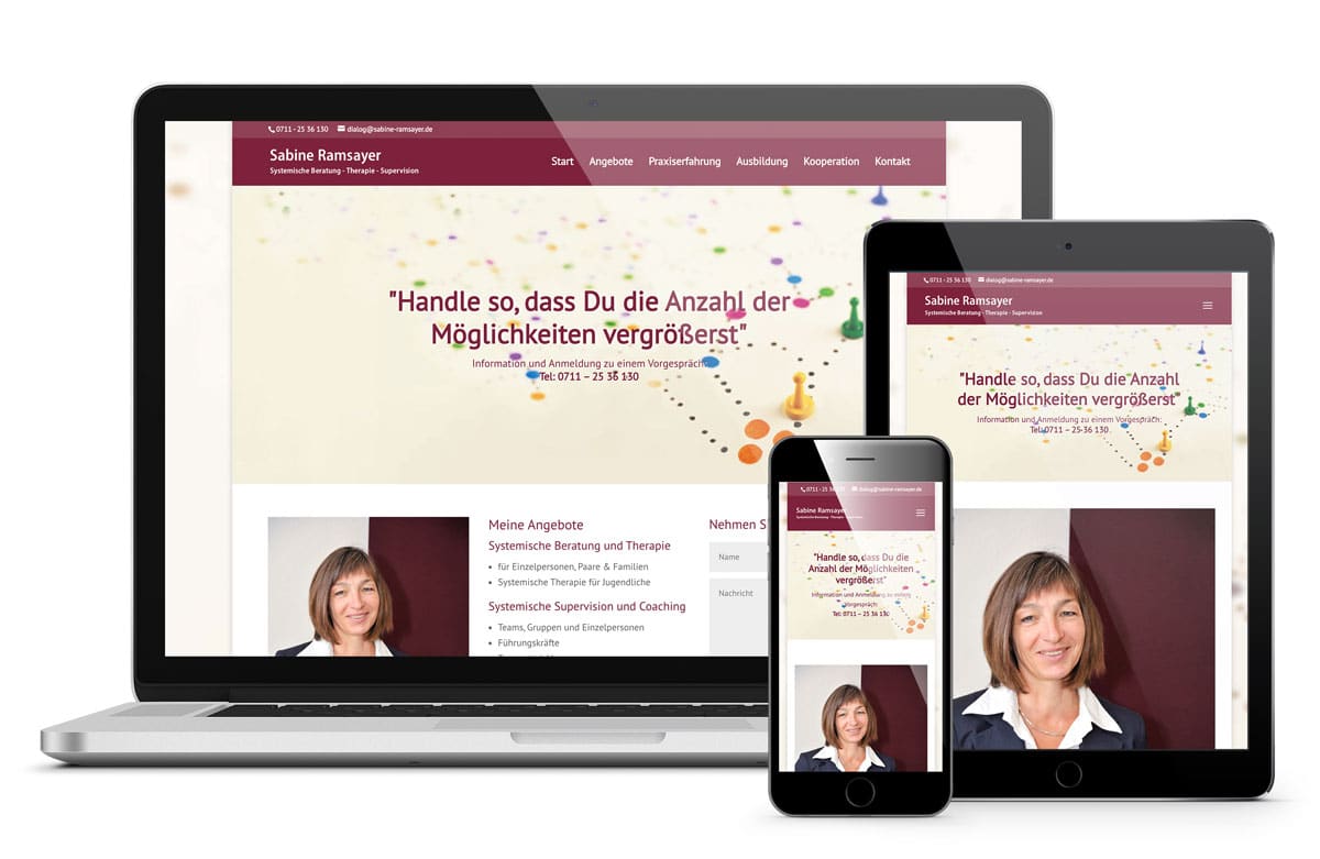 Sabine Ramseyer - Webdesign
