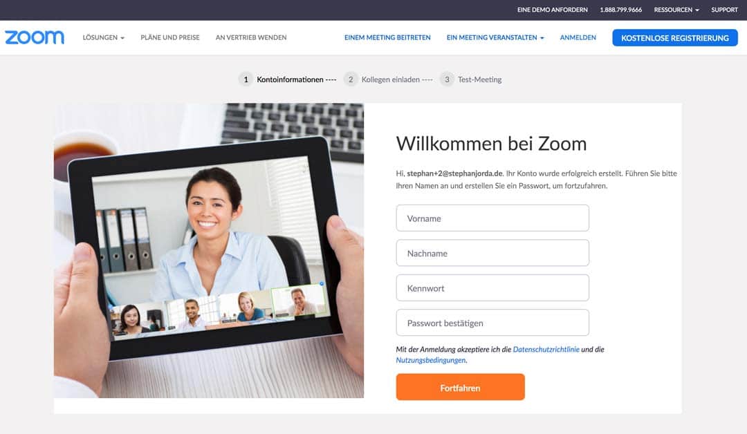 Willkommen bei Zoom